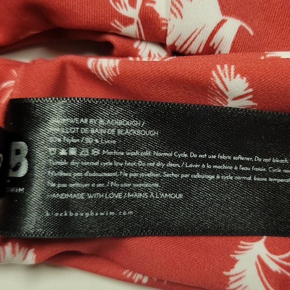 blackbough Red Feather print Bikini bottom size S - Picture 10 of 10